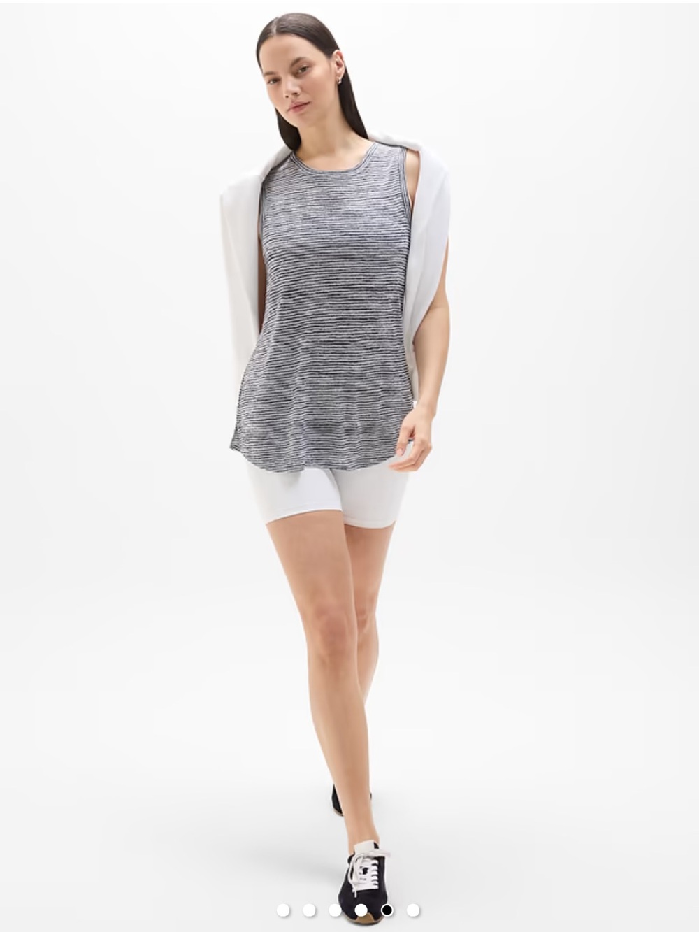 Athleta Breezy Tank Athleisure linen like feel 2X plus size tank top modal